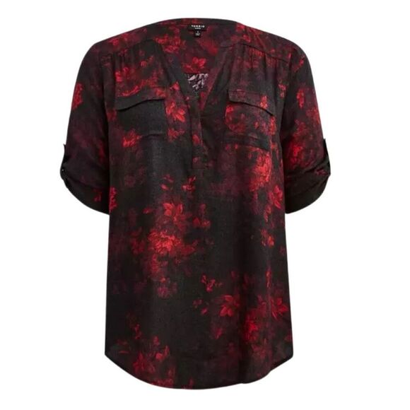 Torrid Harper Flannel Tunic Sz 5X - Picture 3 of 6